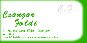 csongor foldi business card